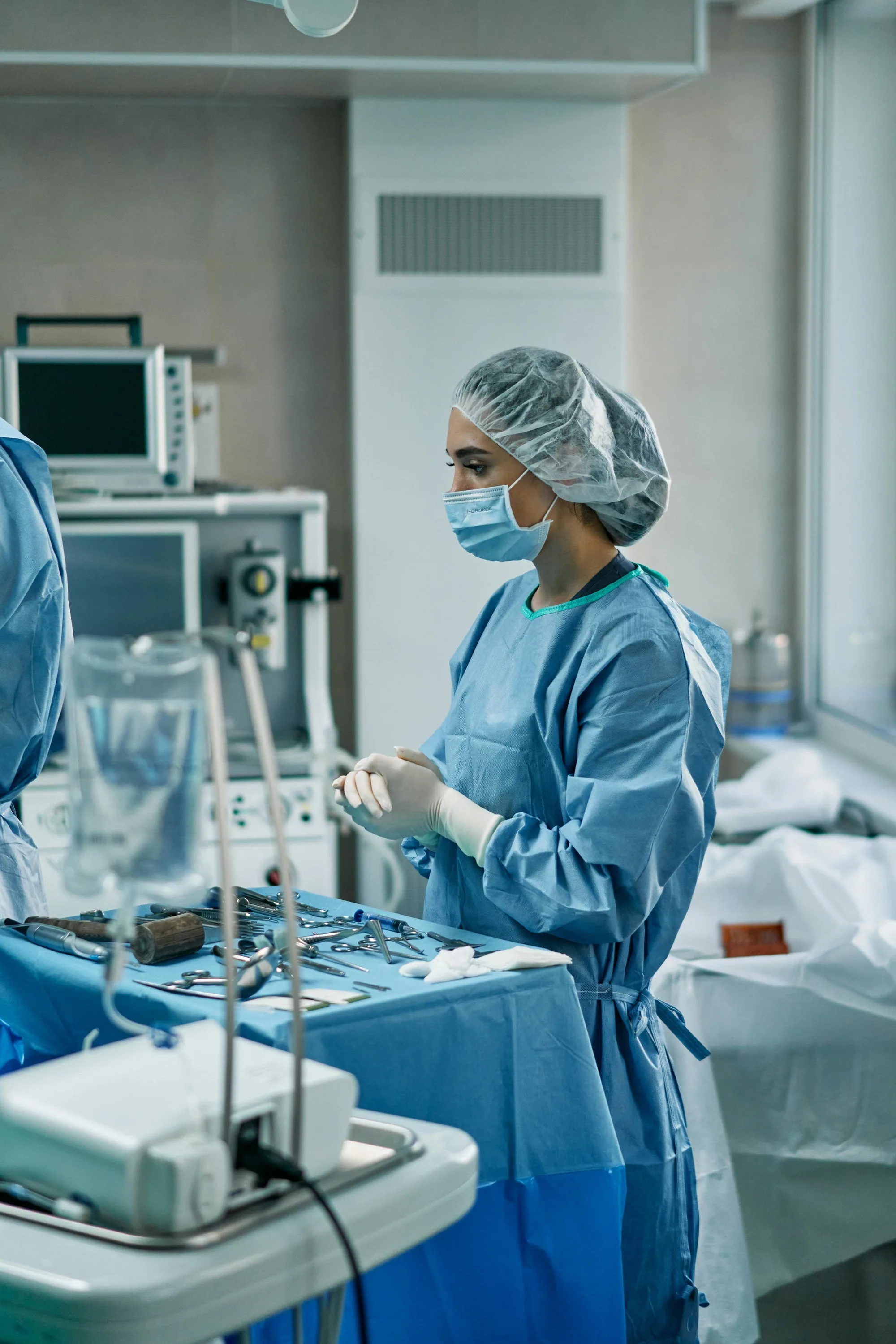 Clinical team preparing in an operating room