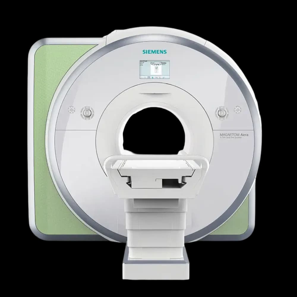 Siemens MAGNETOM Aera MRI scanner with patient table